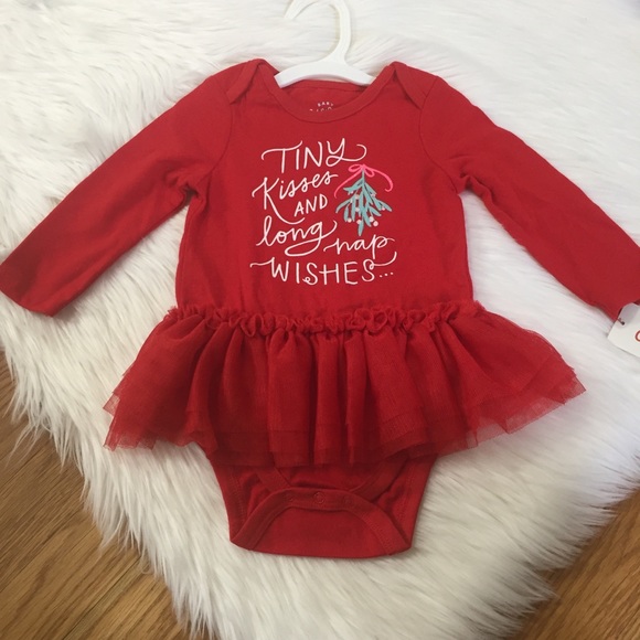 Cat & Jack Other - Cat & Jack Red TuTu Christmas Holiday Onesie